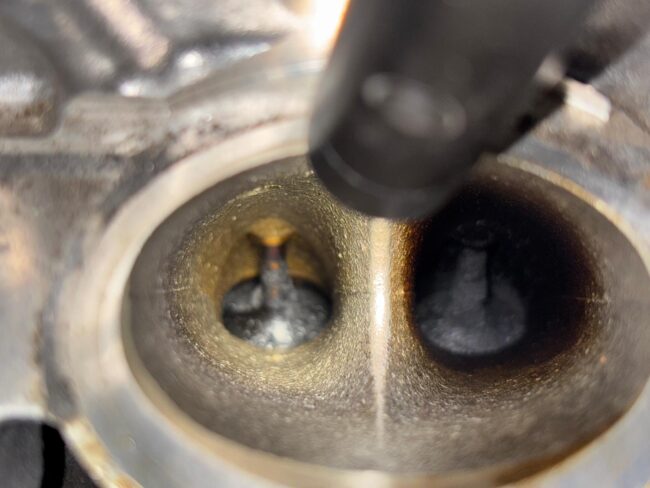 Inlaatstraling / Walnutblasting